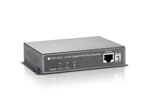 LevelOne Gigabit PoE Repeater, 2 Ports, Kaskadier, 802.3at PoE+