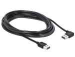 USB Kabel Delock A -> A St/St 3.00m 90°gew. sw Easy USB
