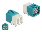 DELOCK HDMTD quad Stecker gewinkelt für PCB