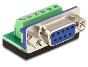 DELOCK Adapter Terminalblock 6Pin -> D-Sub9 Buchse