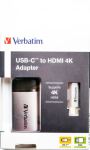 Verbatim 49143 Videokabel-Adapter 0,1 m USB Typ-C HDMI...