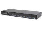 Digitus 19" LCD KVM Konsole, 8-Port VGA, deutsche Tastatur