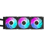 GIGABYTE AORUS WATERFORCE X II 360 AIO Flüssigkeits-CPU-Kühler - 3x120mm ARGB-Lüfter, Vollfarb-LCD, DAISY-CHAIN, kompatibel mit Intel LGA 1851 und AMD AM5