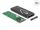 DELOCK Externes Gehäuse M.2 SATA SSD mit USB Type-C Buchse