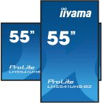 iiyama LH5541UHS-B2 Signage-Display Kiosk-Design 138,7 cm (54.6") LCD 500 cd/m² 4K Ultra HD Schwarz Eingebauter Prozessor 24/7