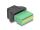 DELOCK RJ50 Buchse zu Terminalblock Adapter mit Drucktaster