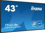 iiyama PROLITE LE4341S-B2 Digital Signage Flachbildschirm 108 cm (42.5") LCD 350 cd/m² Full HD Schwarz 18/7