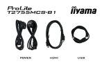 iiyama ProLite T2755MSC-B1 Computerbildschirm 68,6 cm (27") 1920 x 1080 Pixel Full HD LED Touchscreen Tisch Schwarz