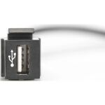 Digitus USB 2.0 Keystone Modul mit 16 cm Kabel (Buchse/Stecker)