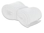 DELOCK Geflechtschlauch mit Klettverschluss 2 m x 19 mm weiß