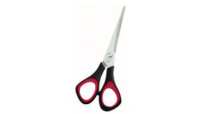 Wedo 976 65 Büroscheren Gerader Schnitt Schwarz, Rot