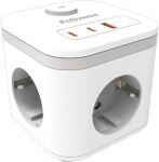 Fellowes Power Cube 3xSteckdose,1xUSB-A,2xUSB-C,Schalter wei