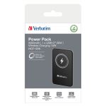 Verbatim Charge n Go Lithium Polymer (LiPo) 5000 mAh Kabelloses Aufladen Schwarz