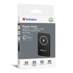 Verbatim Charge n Go Lithium Polymer (LiPo) 5000 mAh Kabelloses Aufladen Schwarz