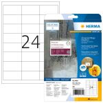 HERMA Etiketten strapazierfähig A4 66x33.8 mm...