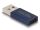 DeLOCK USB 10 Gbps Adapter USB Typ-A Stecker zu USB Type-C Buchse aktiv blau