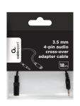Gembird CCA-419 Audio-Kabel 0,18 m 3,5 mm Schwarz