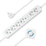 LogiLink LPS271 Verlängerungskabel 1,5 m 6 AC-Ausgänge Drinnen Weiß