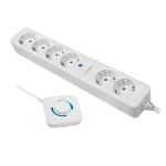 LogiLink LPS271 Verlängerungskabel 1,5 m 6 AC-Ausgänge Drinnen Weiß