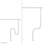 Neomounts ADS06-130WH Kabelwirbelsäule - Schraubbefestigung - universal