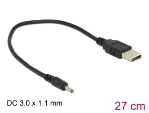 Delock Kabel USB Typ-A Stecker Power C 3,0 x 1,1 mm Stecker