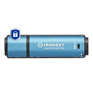 Kingston Technology IronKey 32GB Vault Privacy 50 AES-256 verschlüsselter, FIPS 197