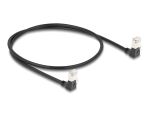 DELOCK RJ45 Netzwerkkabel Cat.6A S/FTP Slim 90°unten...