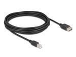 DELOCK USB 2.0 Kabel USB Typ-B St zu USB Typ-A Buchse 5 m