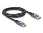 DELOCK DisplayPort Kabel 8K 60Hz 2m flieder Metall