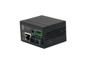 LevelOne IEC-4301 Netzwerk Medienkonverter 100 Mbit/s Einzelmodus Schwarz