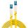 Lindy 47450 InfiniBand/Glasfaserkabel 1 m LC Gelb