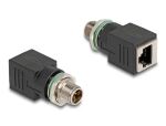DeLOCK M12 Adapter X-kodiert 8 Pin Stecker zu RJ45 Buchse...