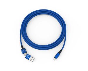 smrter SPEEDY Ladekabel, Typ Lightning, 100cm, blue retail