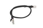 Lanberg PCU5-10CC-0050-BK Netzwerkkabel Schwarz 0,5 m...