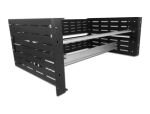 DeLOCK 19″ Hutschienenhalterung 4 HE, schwarz