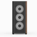 Aerocool D501A Midi Tower Schwarz, Holz