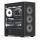 Aerocool D501A Midi Tower Schwarz, Holz