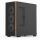 Aerocool D501A Midi Tower Schwarz, Holz