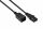 Kabelmeister Kaltgeräteverlängerung Kaltgeräte-Stecker C20 an Kaltgeräte-Buchse C13, schwarz, 1,00mm², 0,5m