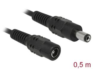 DELOCK Stromkabel DC 5,5 x 2,1mm 1x Bu -> 1x St