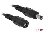 DELOCK Stromkabel DC 5,5 x 2,1mm 1x Bu -> 1x St