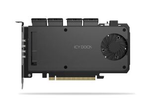 Icy Dock Adapter 4 x M.2 NVMe SSD Mobile Rack Adapter Card f