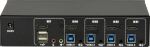 Inter-Tech AS-41HUS Tastatur/Video/Maus (KVM)-Switch Schwarz