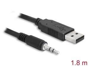 USB Kabel Delock A -> Seriell-TTL 3,5mm Klinke 1.80m