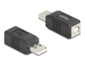 DeLOCK 67202 Kabeladapter USB Type-A USB Type-B Schwarz