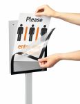 Durable 501357 Informationsschild Letter Grau Metall, Kunststoff 1 Stück(e)