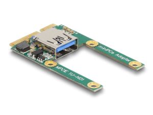 DELOCK Mini PCIe I/O 1x2.0 USB-A Buchse full size/ half size