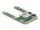 DELOCK Mini PCIe I/O 1x2.0 USB-A Buchse full size/ half size