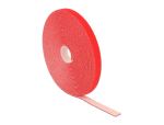 DELOCK Kabelbinder Klettverschluss 10.000x13mm 1x Rol rot