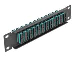 DELOCK 10" LWL Patchpanel 12 Port SC Duplex aqua 1HE...